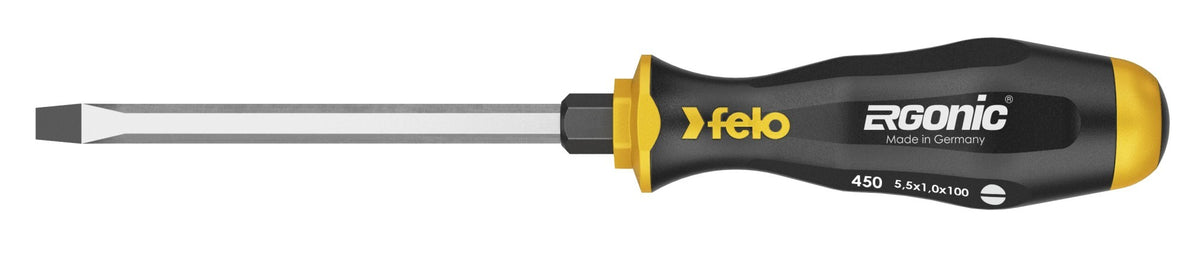 Felo Destornillador varilla pasante ERGONIC punta plana