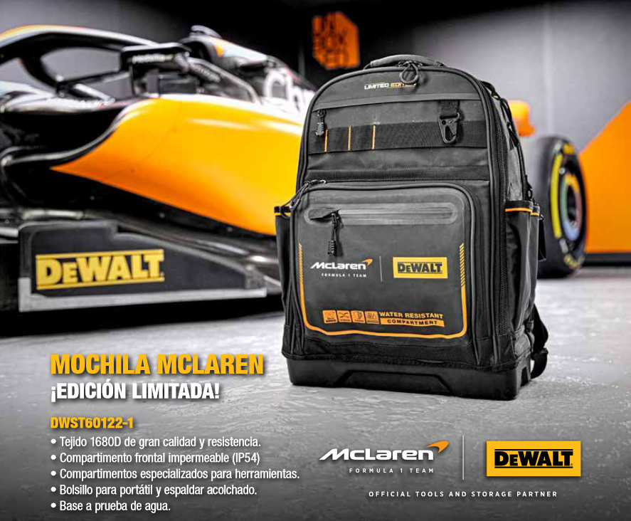 Mochila Dewalt Edicion McLaren DWST60122-1