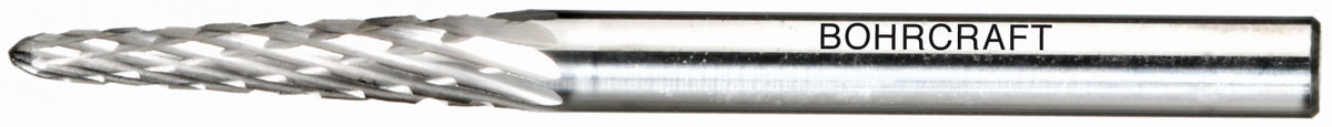 Bohrcraft Fresa rotativa metal duro forma L cónica redonda