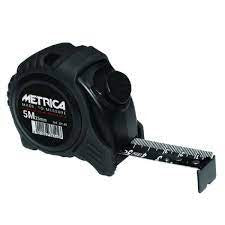 Flexómetro Metrica Black 5x25mm cinta negra doble graduación