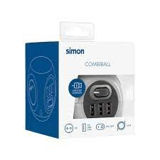 Base Múltiple Combiball Wireless + USB A + C SIMON ref  BM516306