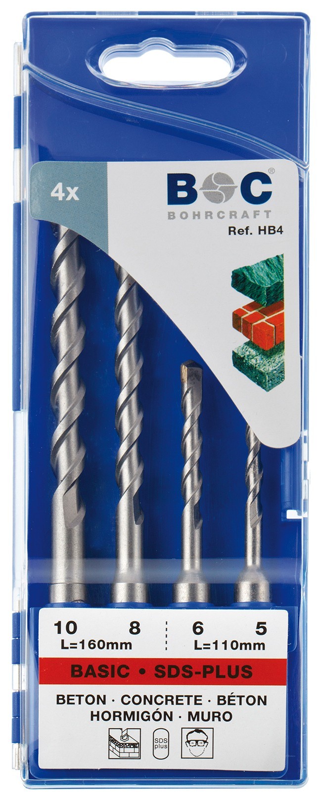 Bohrcraft Juego brocas para martillo SDS-Plus