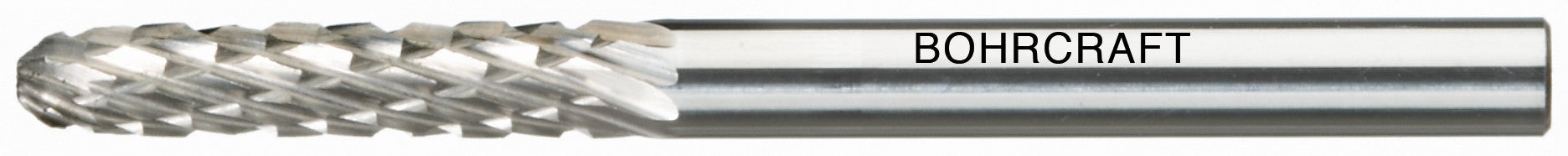 Bohrcraft Fresa rotativa metal duro forma B cilíndrica corte frontal