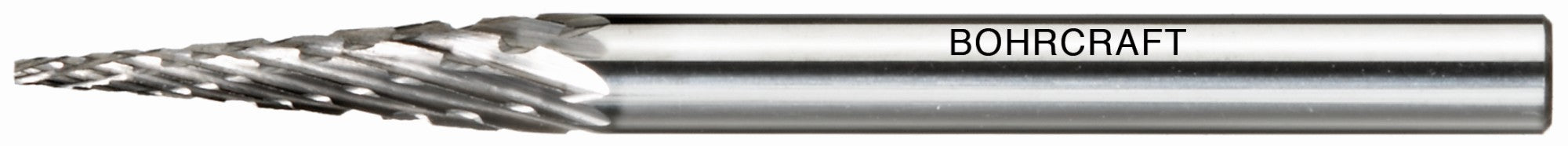 Bohrcraft Fresa rotativa metal duro forma M cónica en punto