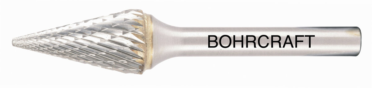Bohrcraft Fresa rotativa metal duro forma M cónica en punto