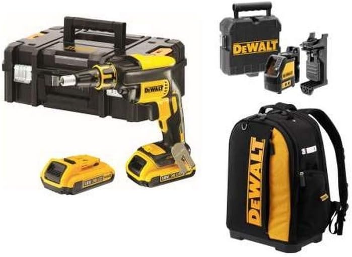 KIT XR PROFESIONAL (DCF620D2 + Láser DW088CG VERDE) 2x 2Ah Bat + Mochila Dewalt CPROF593KIT