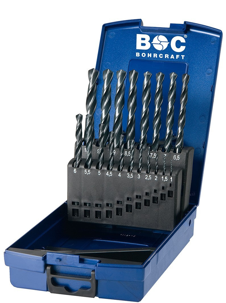 Bohrcraft Juego brocas laminadas HSS-R DIN 338 Tipo N KR10