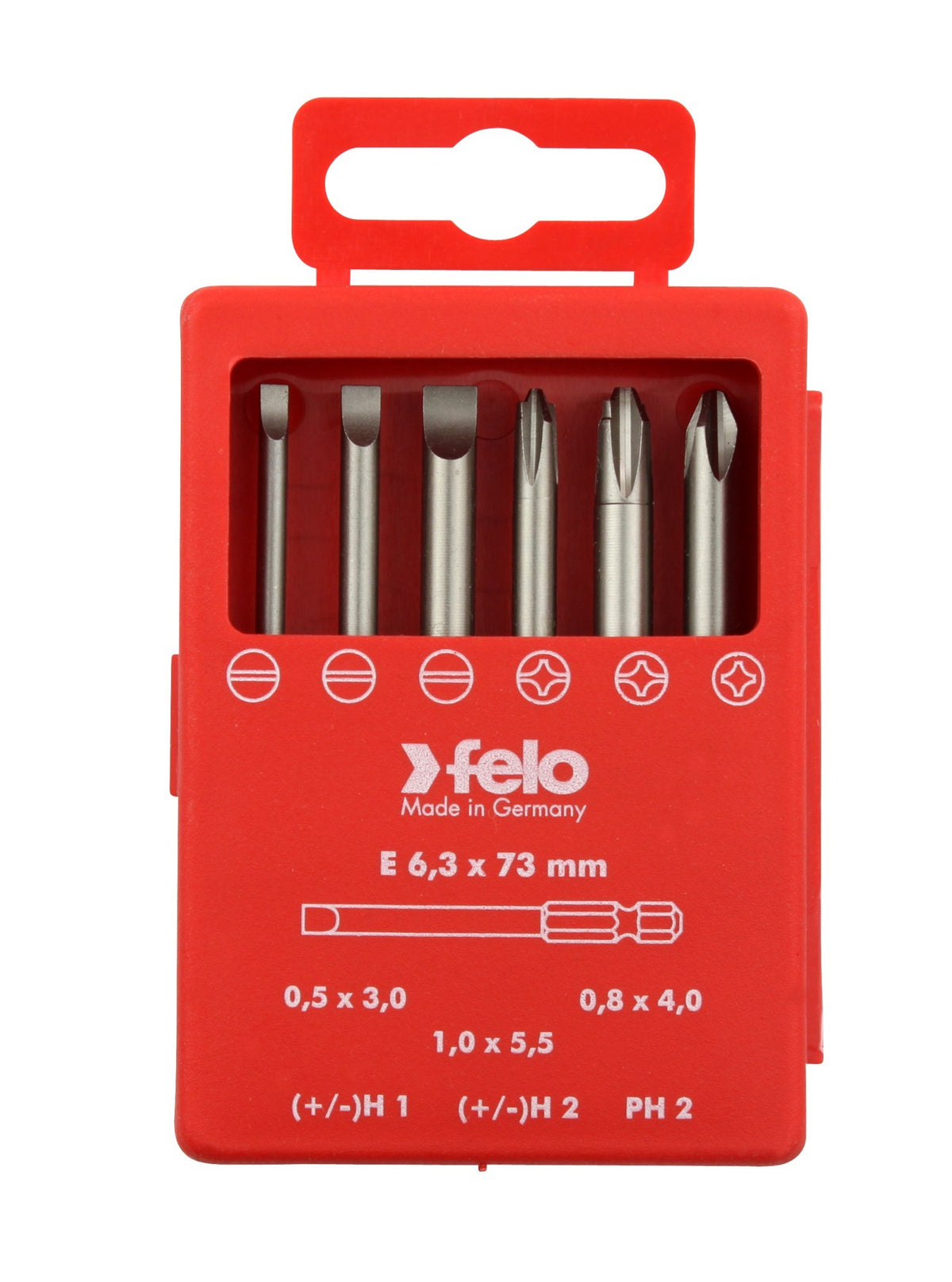 Felo Juego de puntas PROFI E6,3X73mm.