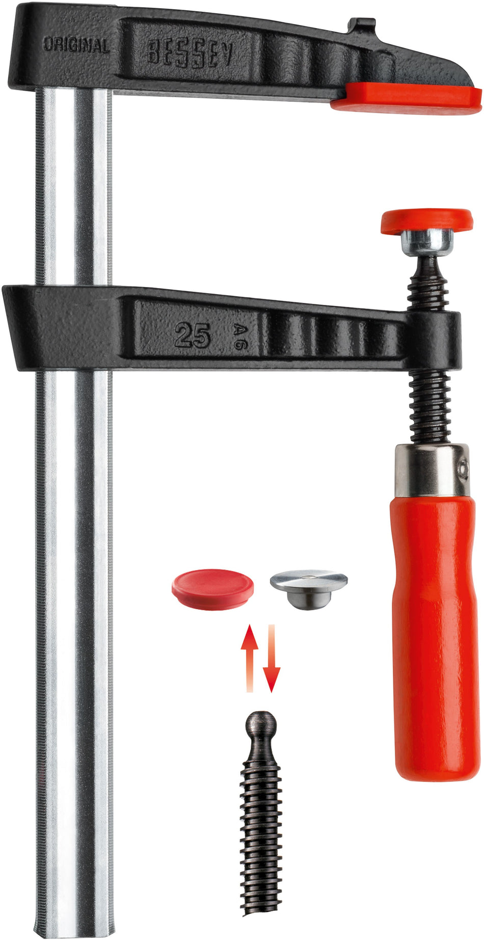 Bessey Tornillo de apriete con mordazas de fundición TG