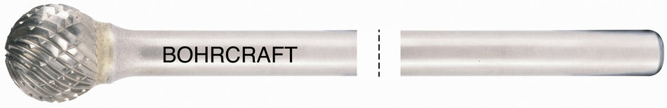 Bohrcraft Fresa rotativa larga metal duro forma D esférica