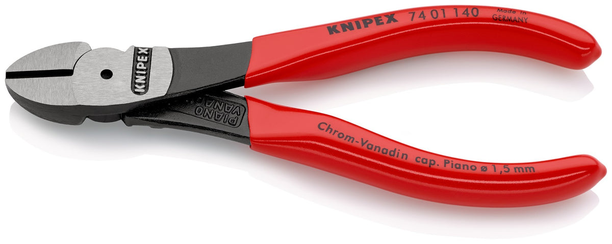 Knipex Alicate de corte diagonal de fuerza con mangos recubiertos de plástico