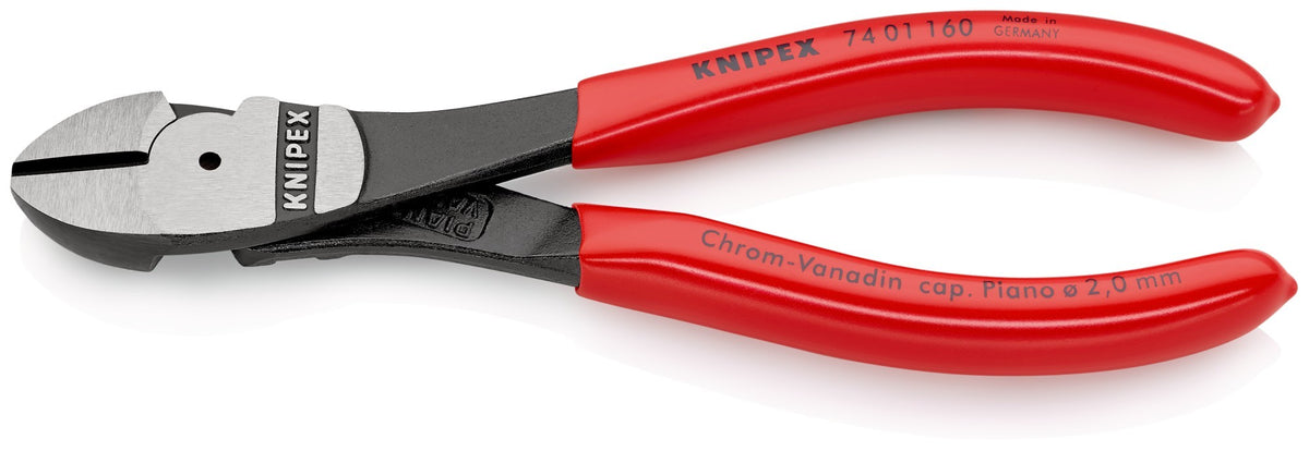 Knipex Alicate de corte diagonal de fuerza con mangos recubiertos de plástico