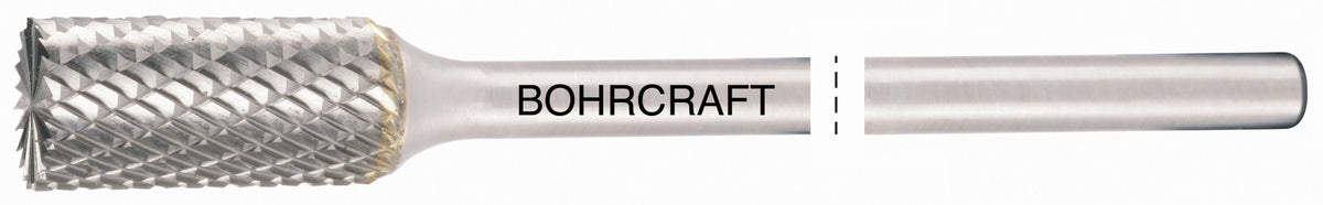Bohrcraft Fresa rotativa larga metal duro forma B cilíndrica corte frontal