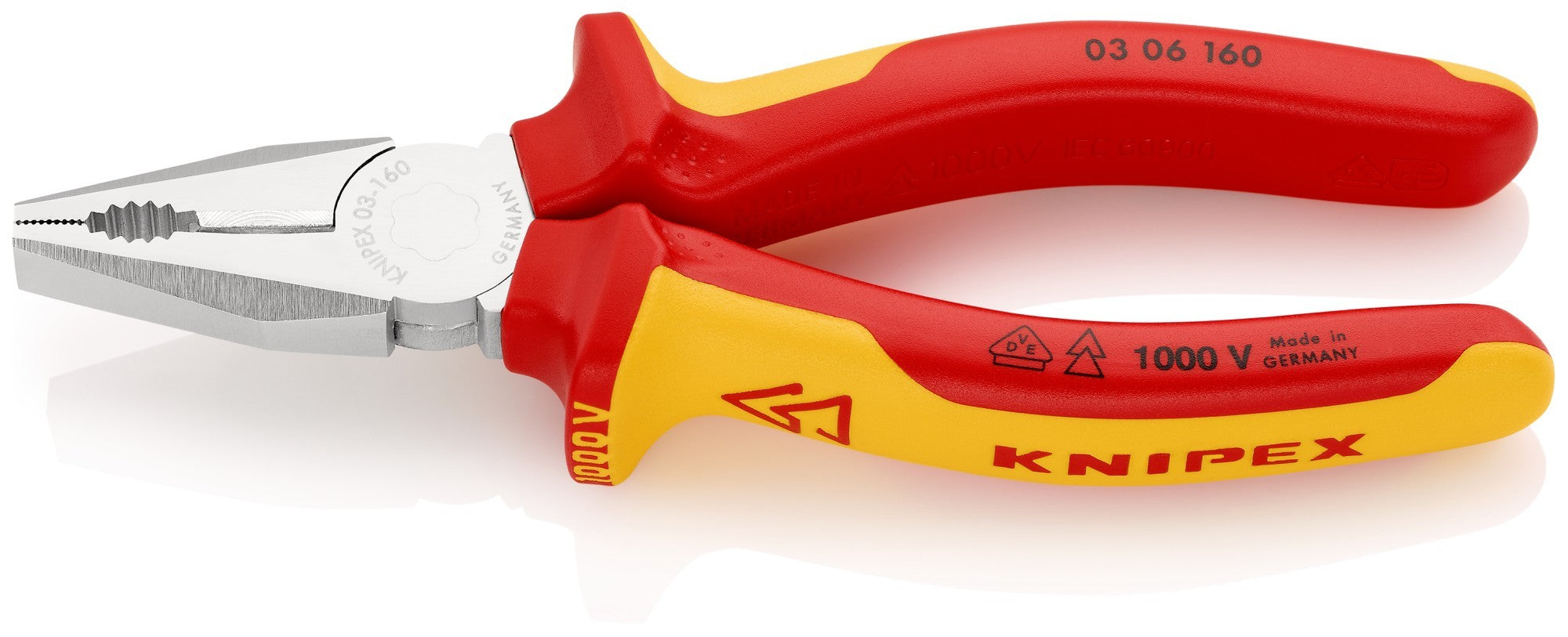 Knipex Alicate universal con mangos bicomponentes aislados
