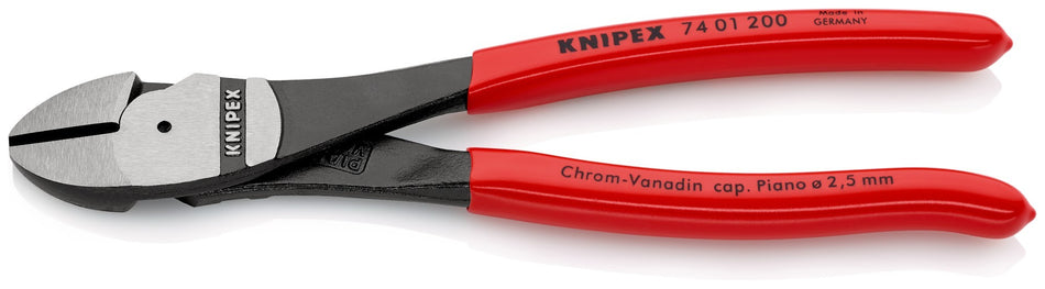 Knipex Alicate de corte diagonal de fuerza con mangos recubiertos de plástico