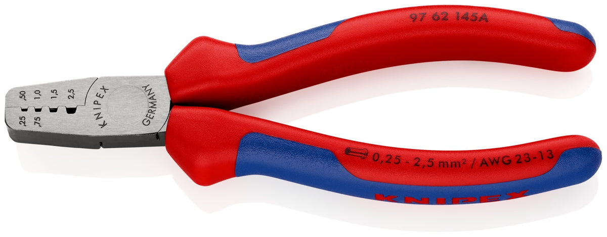 Knipex Alicate para entallar punteras huecas - con mangos bicomponentes