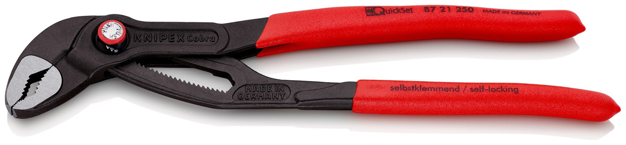 Knipex Tenaza pico loro COBRA® QuickSet -  con mangos recubiertos de plástico