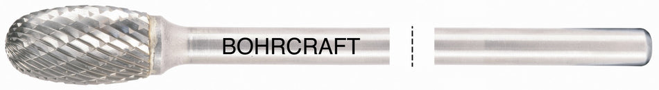 Bohrcraft Fresa rotativa larga metal duro forma E Gota