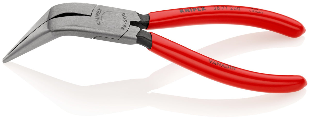 Knipex Alicate para mecánicos, bocas 70º semiredondas