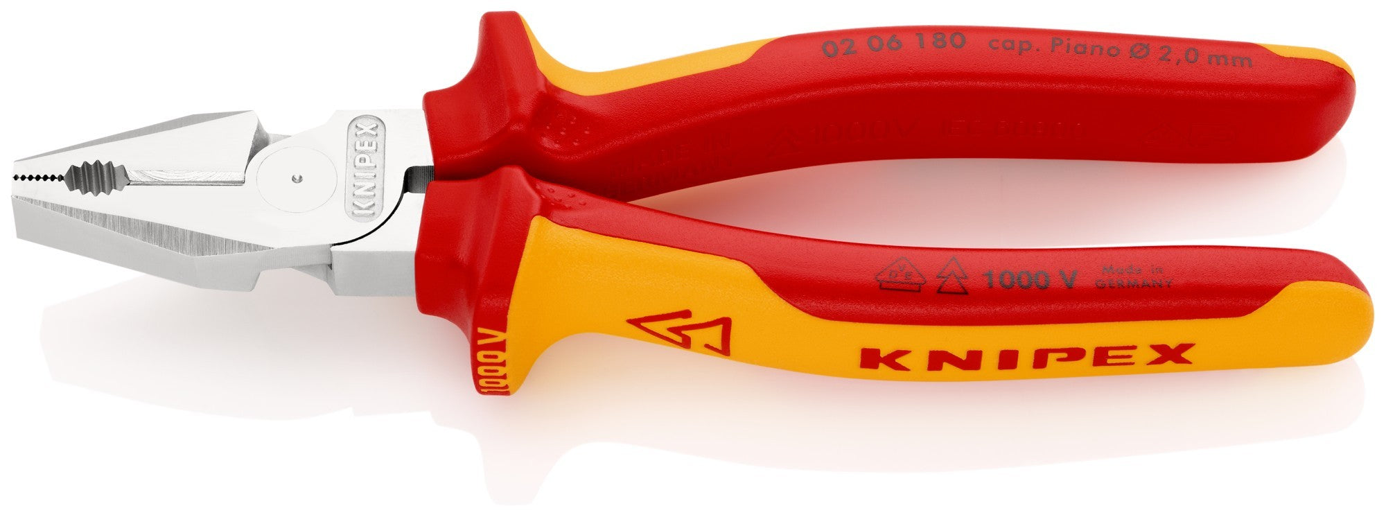 Knipex Alicate universal de fuerza con mangos bicomponentes aislados