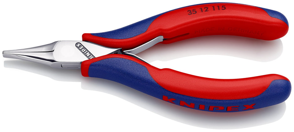 Knipex Alicate de montaje para electrónica, bocas planas