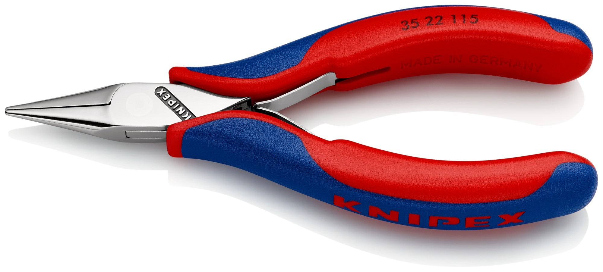 Knipex Alicate de montaje para electrónica, bocas semiredondas