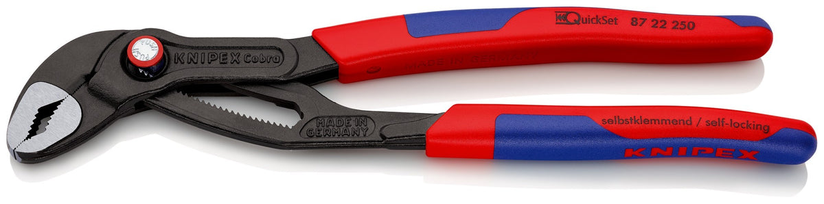 Knipex Tenaza pico loro COBRA® QuickSet - con mangos bicomponentes