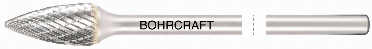 Bohrcraft Fresa rotativa larga metal duro forma G obús