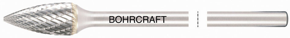Bohrcraft Fresa rotativa larga metal duro forma G obús