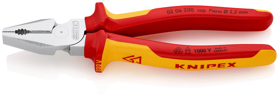 Knipex Alicate universal de fuerza con mangos bicomponentes aislados