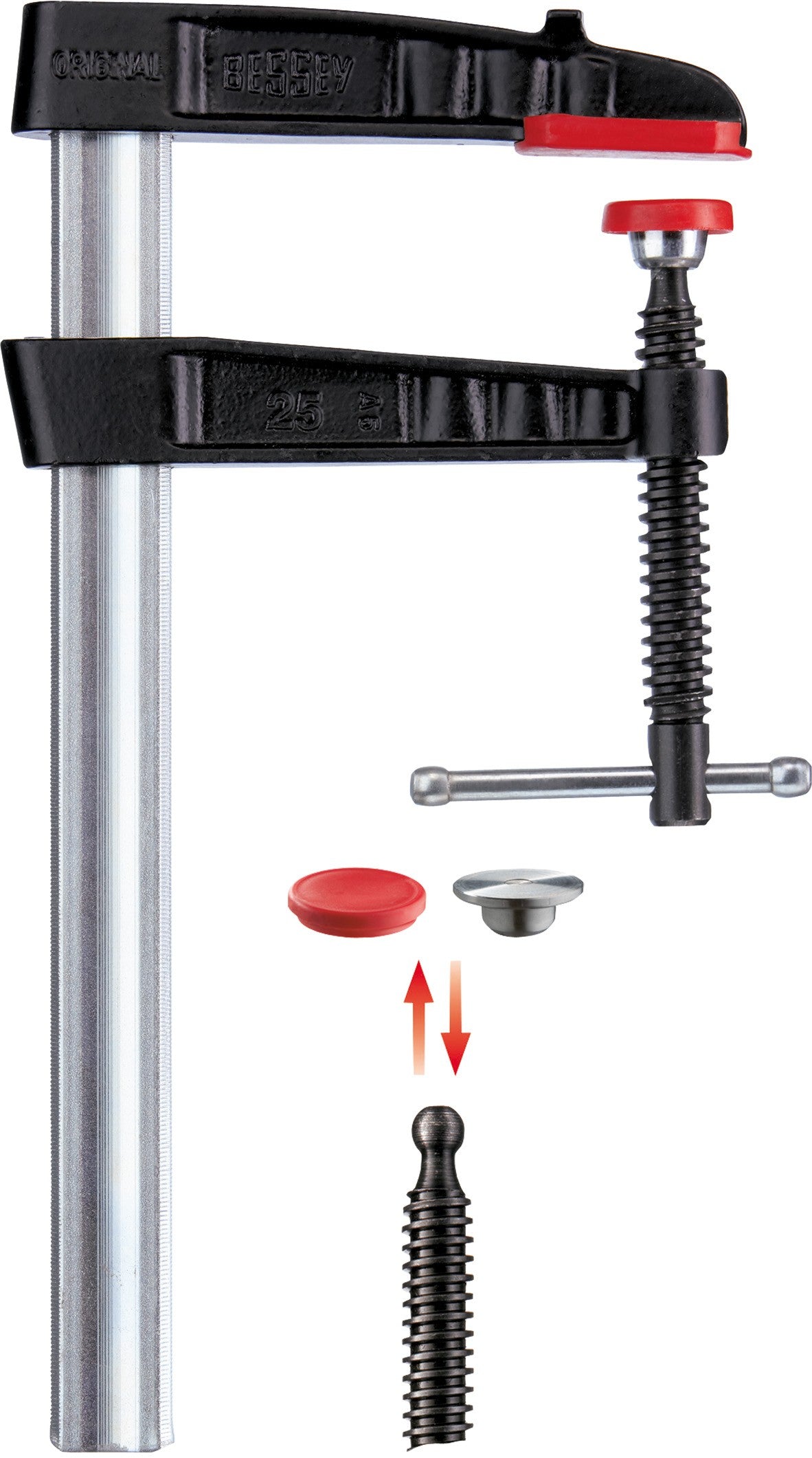 Bessey Tornillo de apriete con mordazas de fundición TG-K