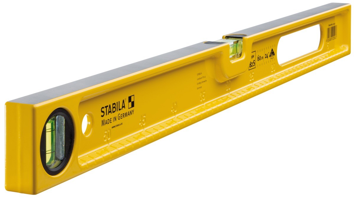 Stabila Nivel de burbuja fundición rectangular Serie 82 S