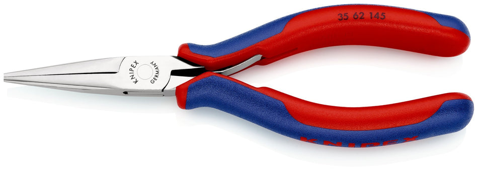 Knipex Alicate de montaje para electrónica, bocas semiredondas