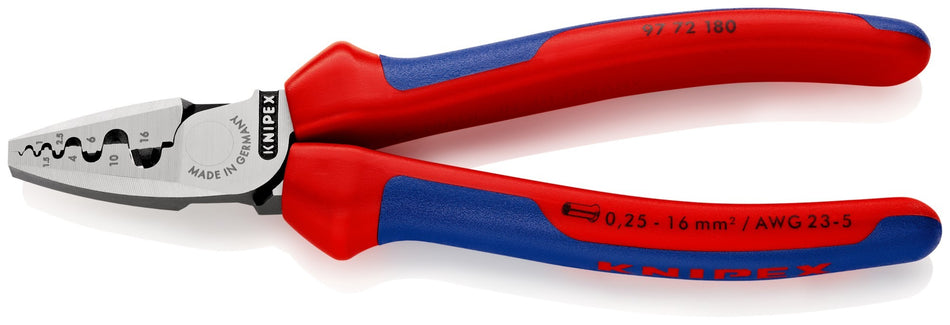 Knipex Alicate para entallar punteras huecas - con mangos bicomponentes