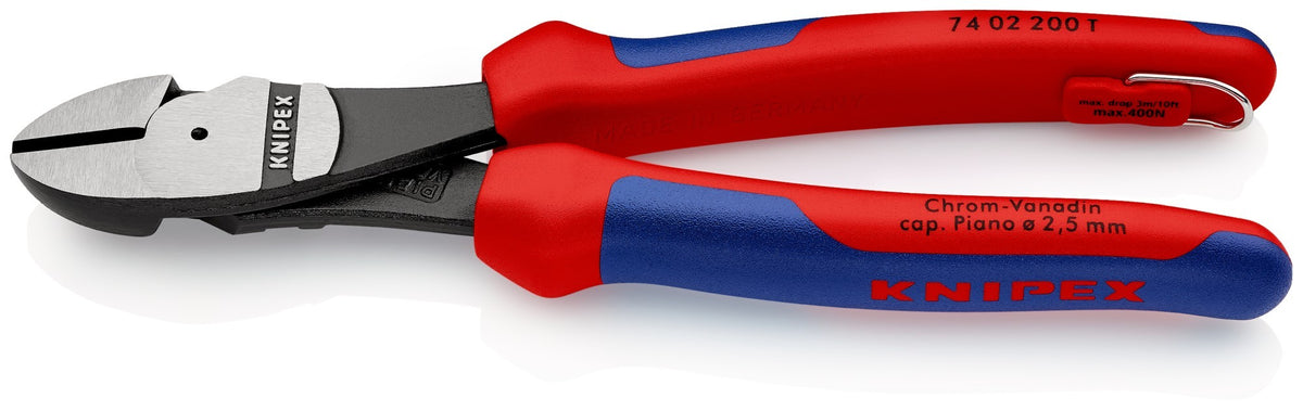 Knipex Alicate de corte diagonal de fuerza anticaída