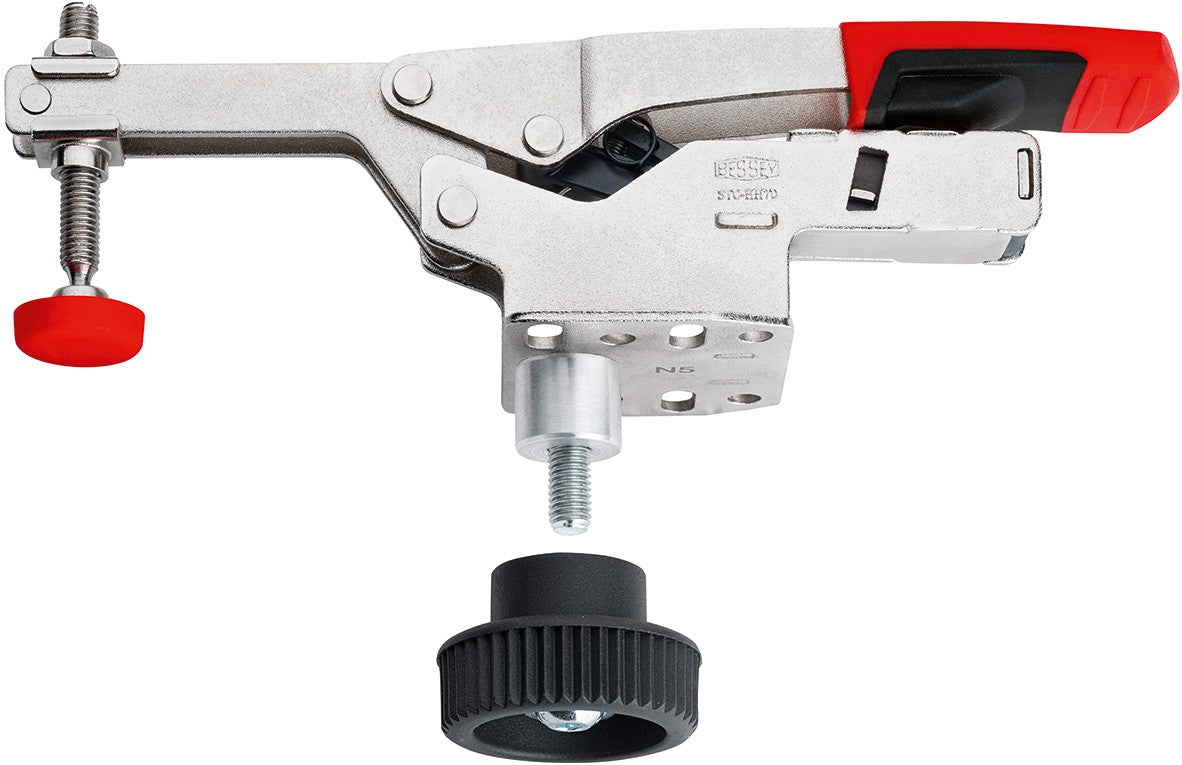 Bessey Brida rápida STC con adaptador para bancos de trabajo
