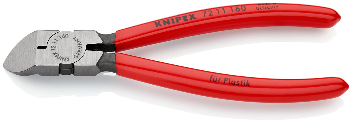 Knipex Alicate de corte diagonal para plástico (bocas a 45º)