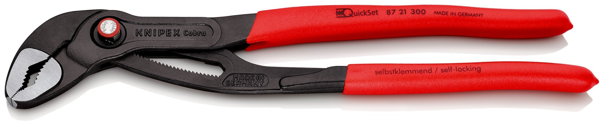 Knipex Tenaza pico loro COBRA® QuickSet -  con mangos recubiertos de plástico