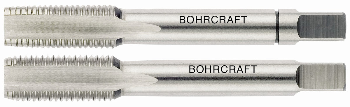 Bohrcraft Juego machos de roscar a mano UNF DIN 2181 HSS-G rectificados (2 uds.)