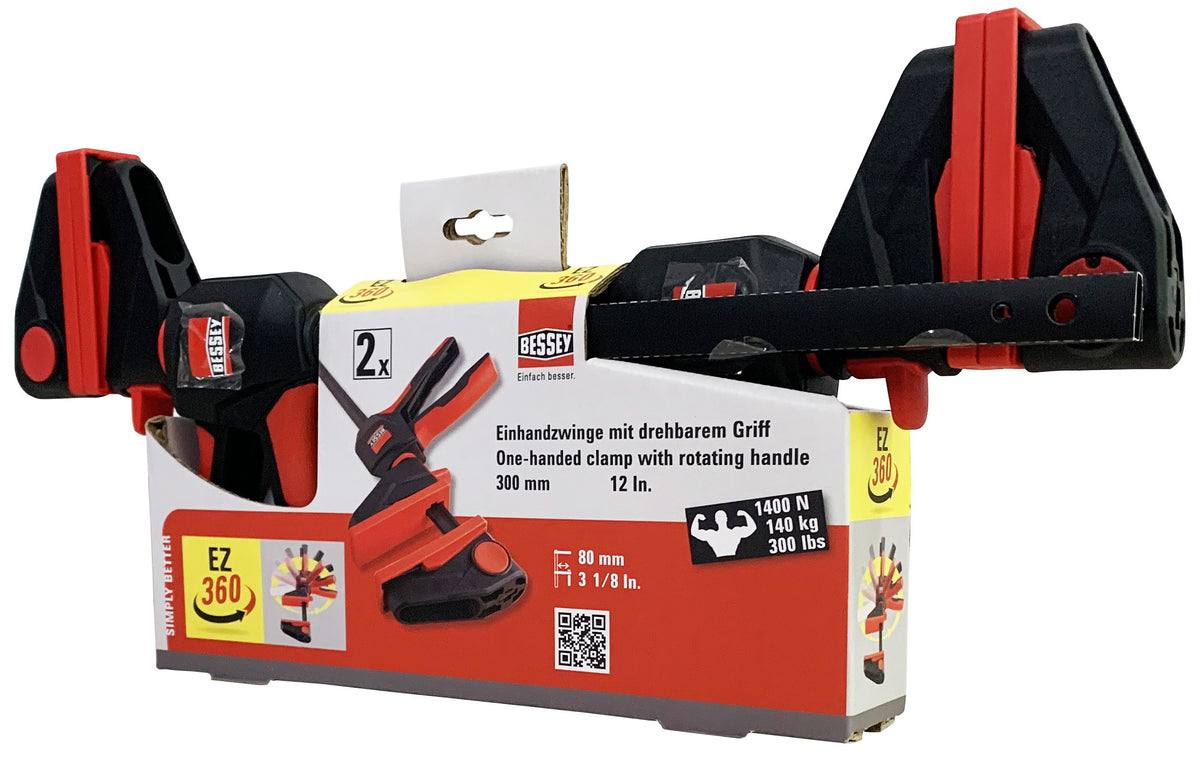Bessey Tornillo de apriete monomanual con mango giratorio 360°