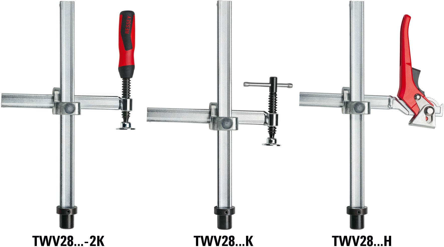 Bessey Mordaza alcance variable para bancos y mesas de soldadura TWV