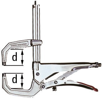Bessey Mordaza grip con boca en C Modelo GRZC