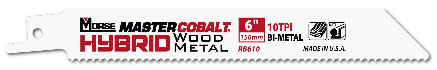 Morse Sierras de sable para metal MASTER COBALT Hybrid