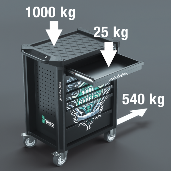 Wera carro de herramientas 9700 Tool Rebel ref 05150130001