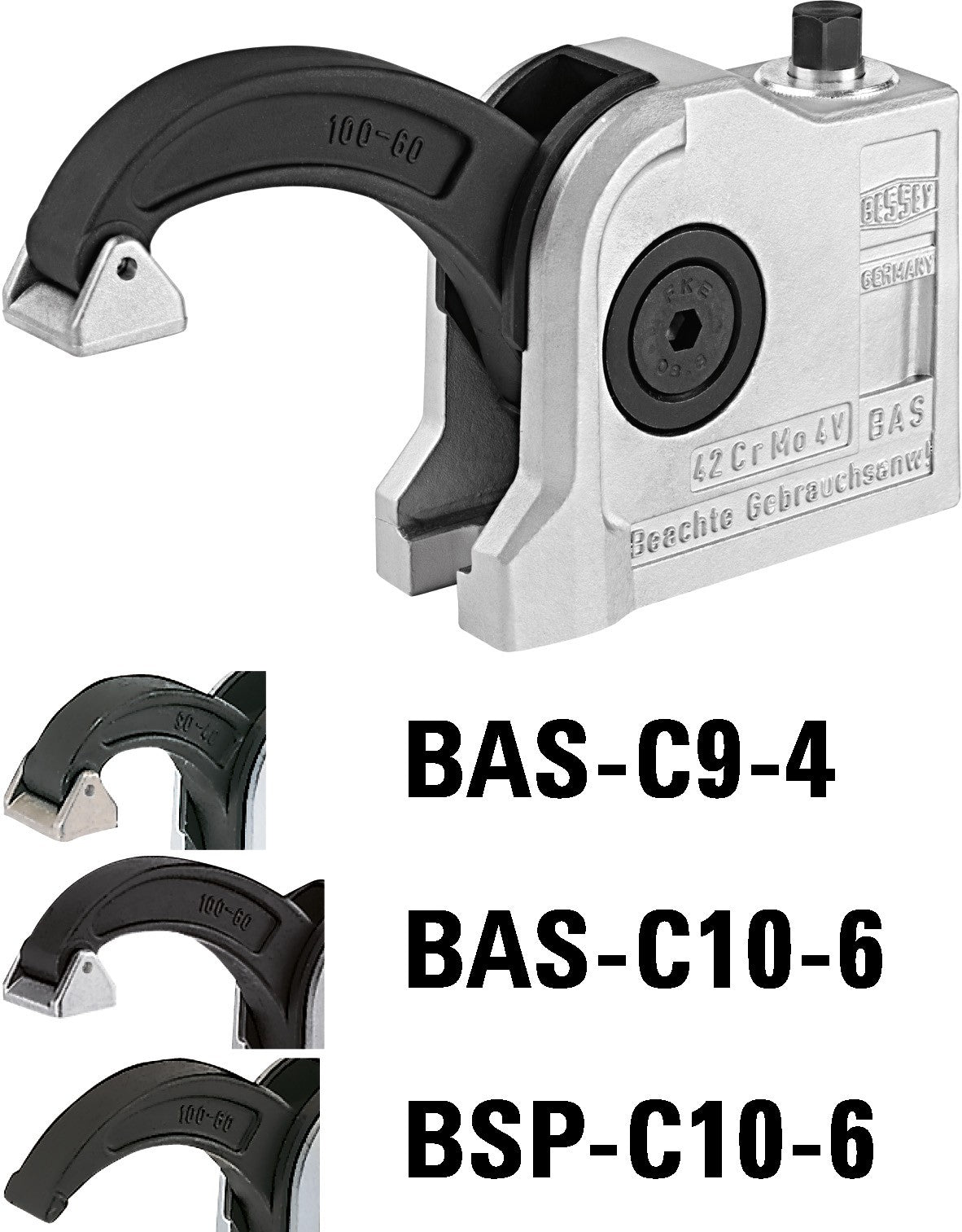 Bessey Mordaza compacta para máquinas Serie BAS-C