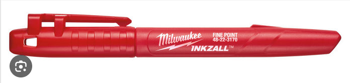 Marcador Milwaukee Inkzall rojo bote de 36 uds ref 48223170