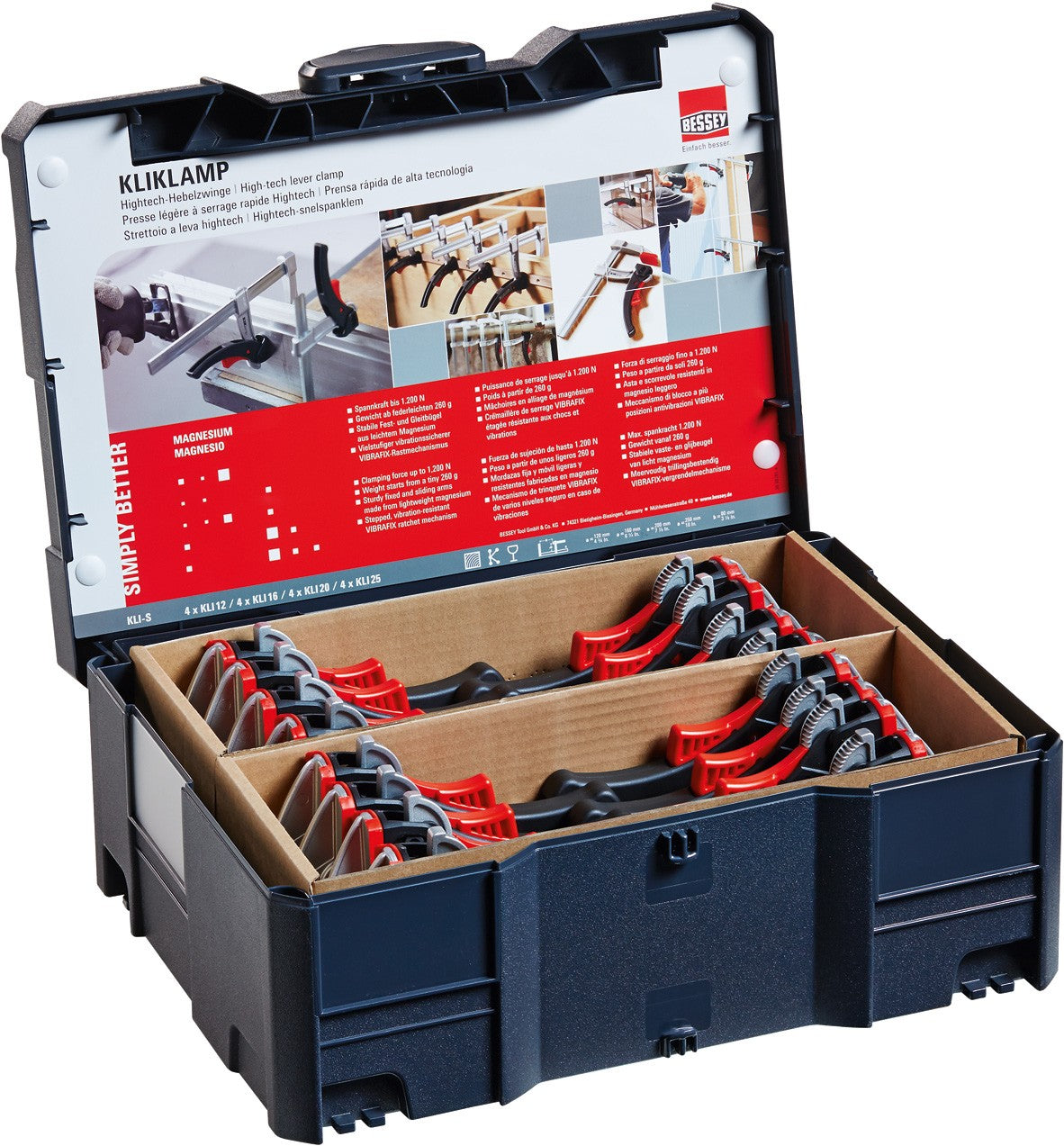 Bessey Juego prensas rápidas de palanca KLI-S