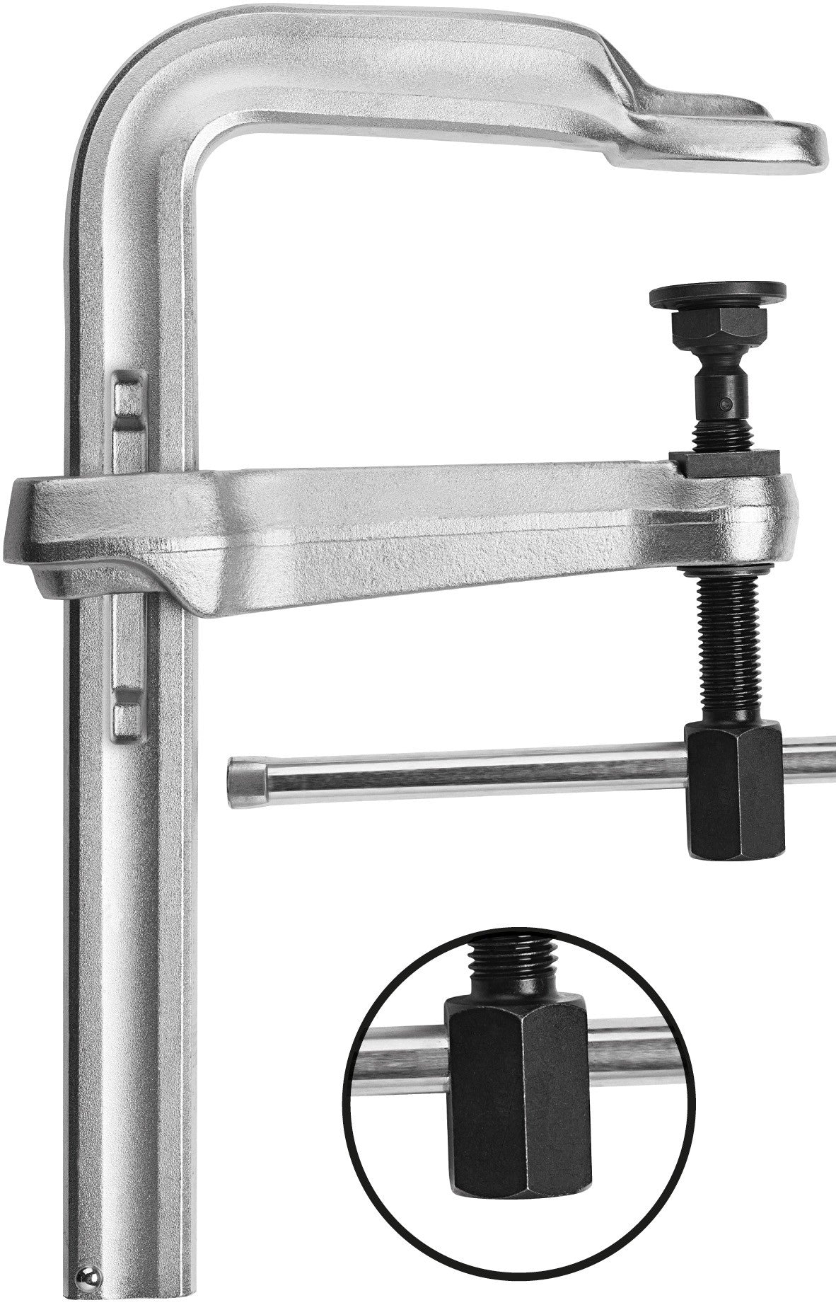 Bessey Tornillo de apriete de acero forjado de alta potencia STBS