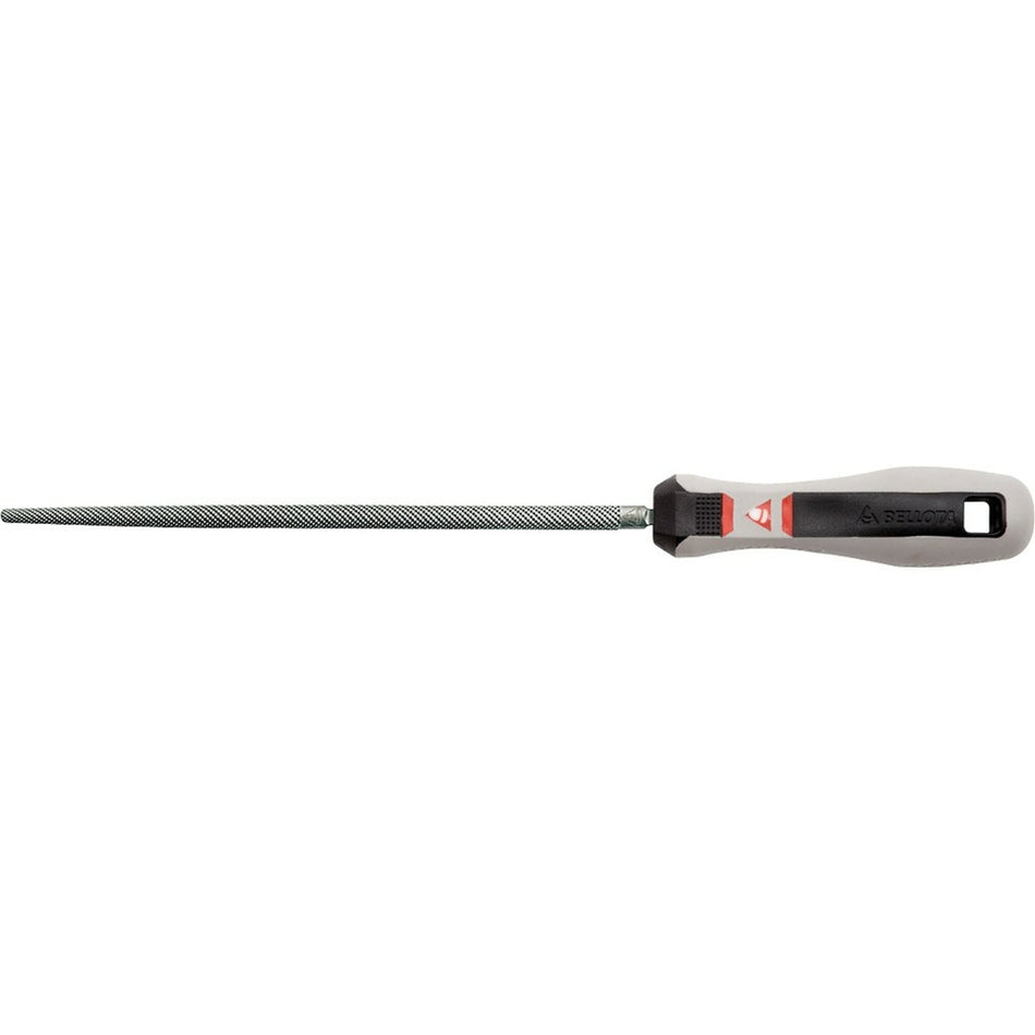 Escofina carpintero redonda 8 pulgadas y picado entrefino basto con mango bimaterial / 41048EMB