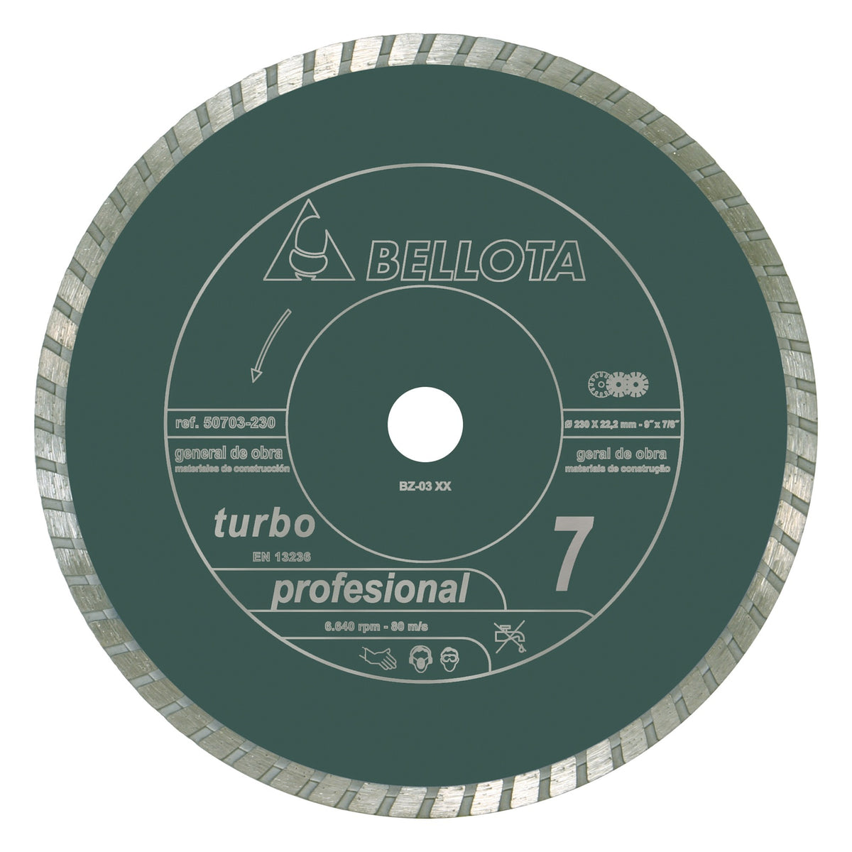 Disco diamante turbo general de obra / 50703230